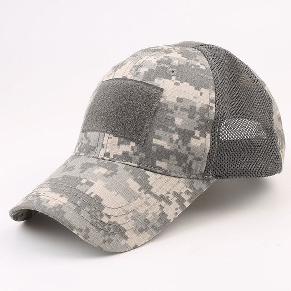 Tactical Military Patch Hat w Adjustable Strap