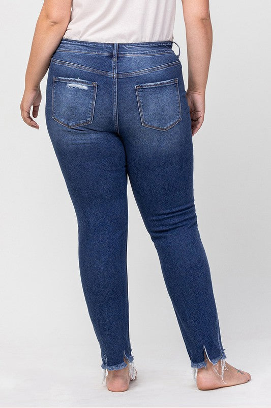 PATRICIA PATCHED HIGH RISE JEANS PLUS