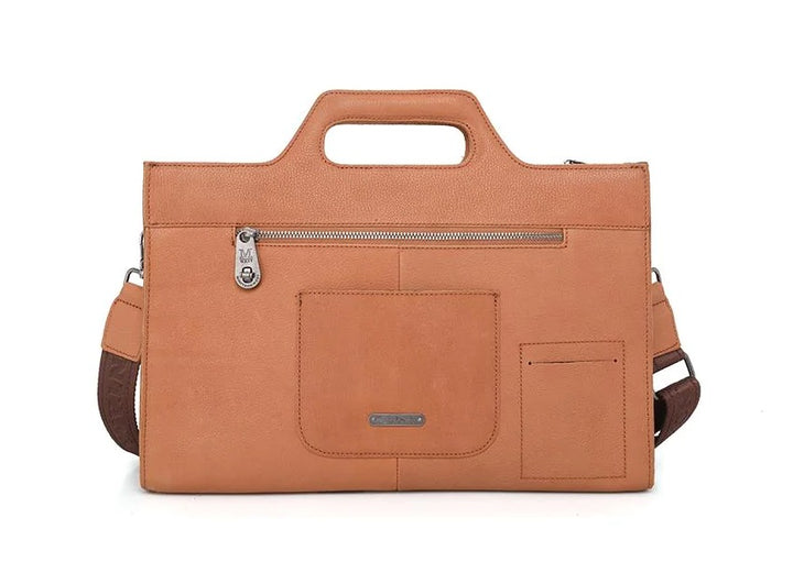Genuine Leather Laptop Case By Montana West For Concealed Carry