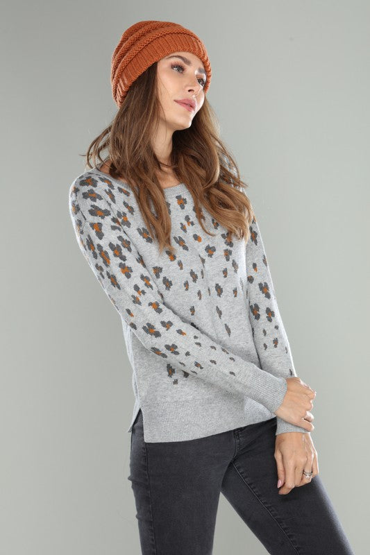 Tara Leopard Print Sweater