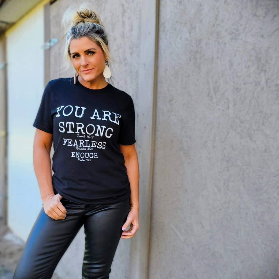 YOU ARE STRONG FAITH GRAPHIC TEE